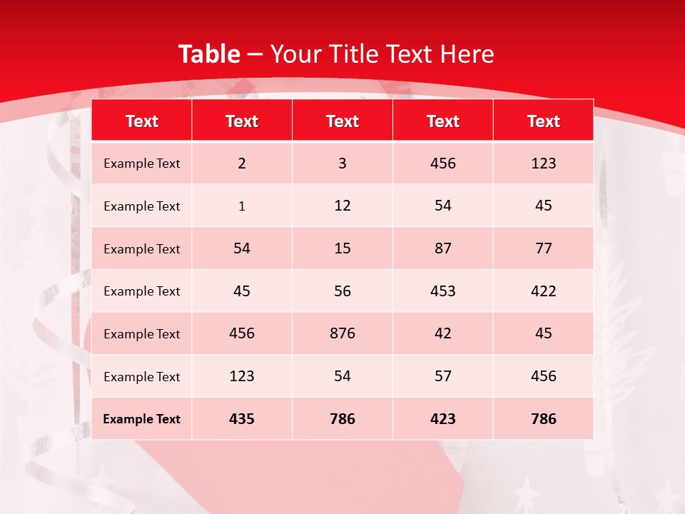 White Christmas Xmas PowerPoint Template