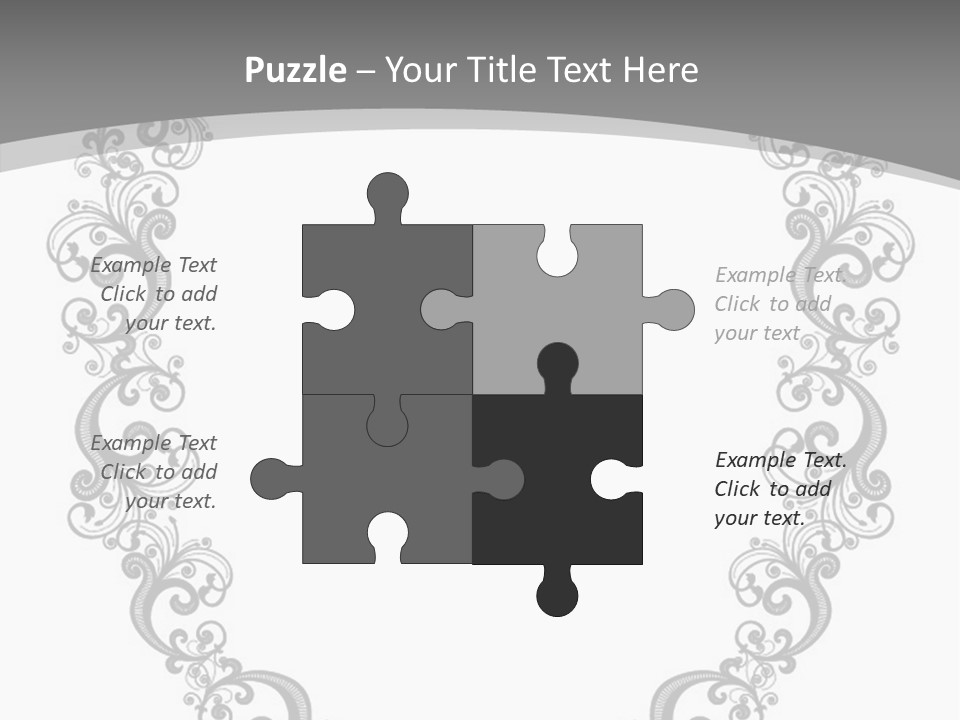 Clipart Vignette Template PowerPoint Template