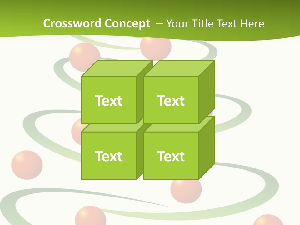 A Green Christmas Tree With Red Balls On It PowerPoint Template
