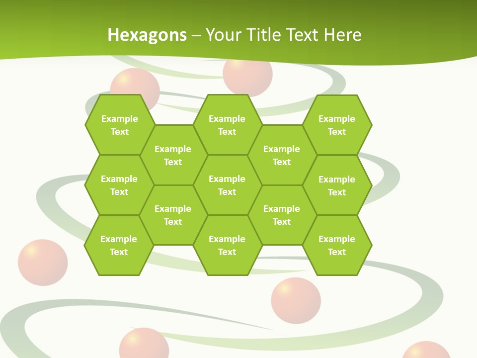 A Green Christmas Tree With Red Balls On It PowerPoint Template