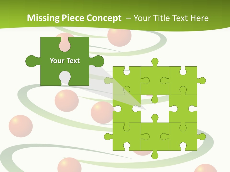 A Green Christmas Tree With Red Balls On It PowerPoint Template