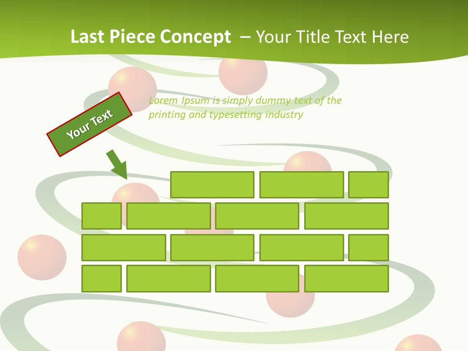 A Green Christmas Tree With Red Balls On It PowerPoint Template