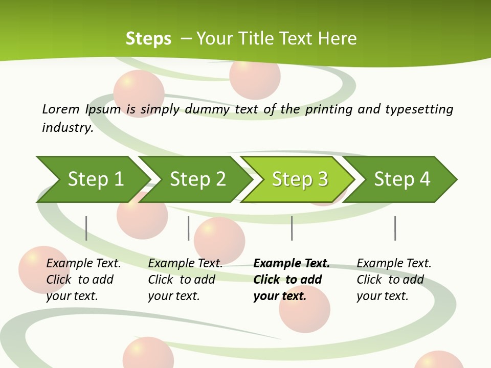A Green Christmas Tree With Red Balls On It PowerPoint Template