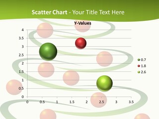 A Green Christmas Tree With Red Balls On It PowerPoint Template