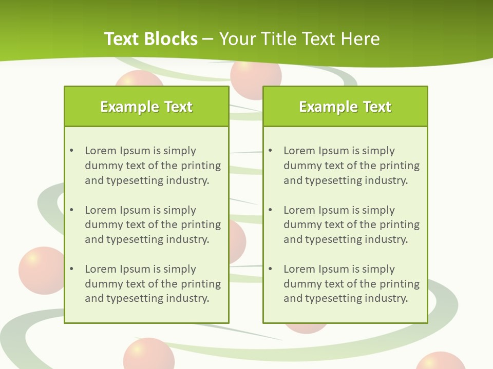 A Green Christmas Tree With Red Balls On It PowerPoint Template