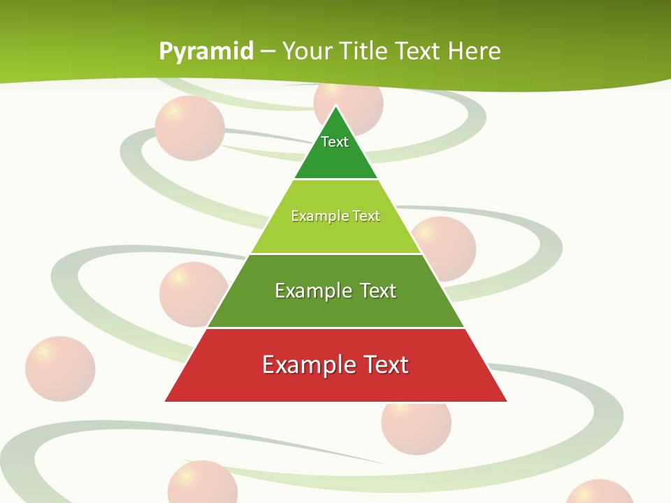 A Green Christmas Tree With Red Balls On It PowerPoint Template