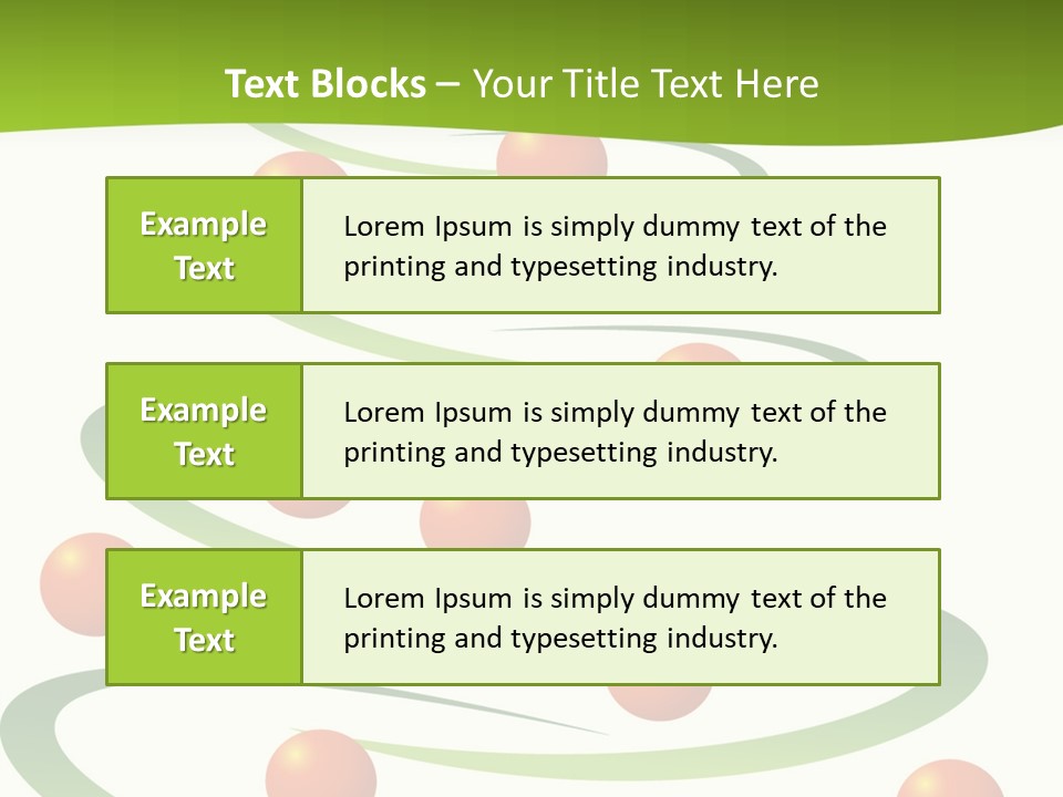 A Green Christmas Tree With Red Balls On It PowerPoint Template