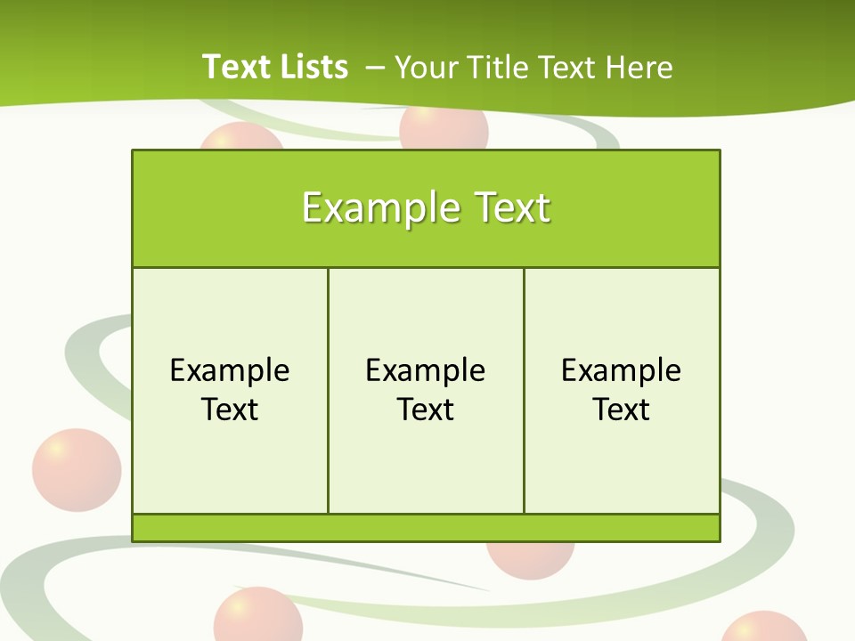 A Green Christmas Tree With Red Balls On It PowerPoint Template