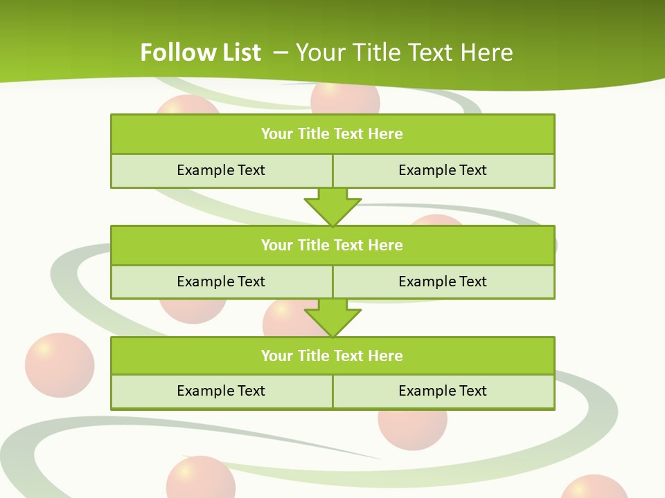A Green Christmas Tree With Red Balls On It PowerPoint Template