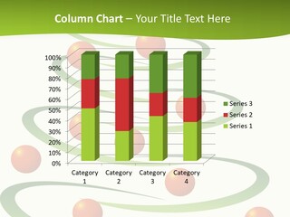 A Green Christmas Tree With Red Balls On It PowerPoint Template