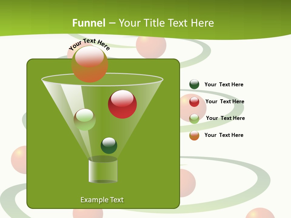 A Green Christmas Tree With Red Balls On It PowerPoint Template