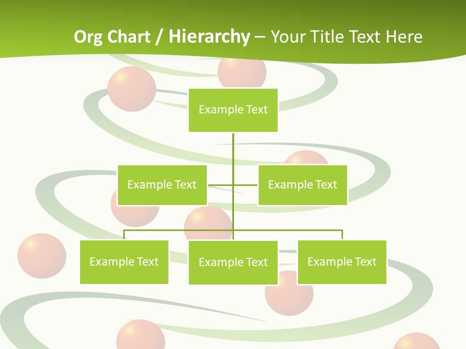 A Green Christmas Tree With Red Balls On It PowerPoint Template