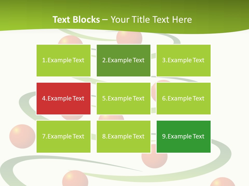 A Green Christmas Tree With Red Balls On It PowerPoint Template