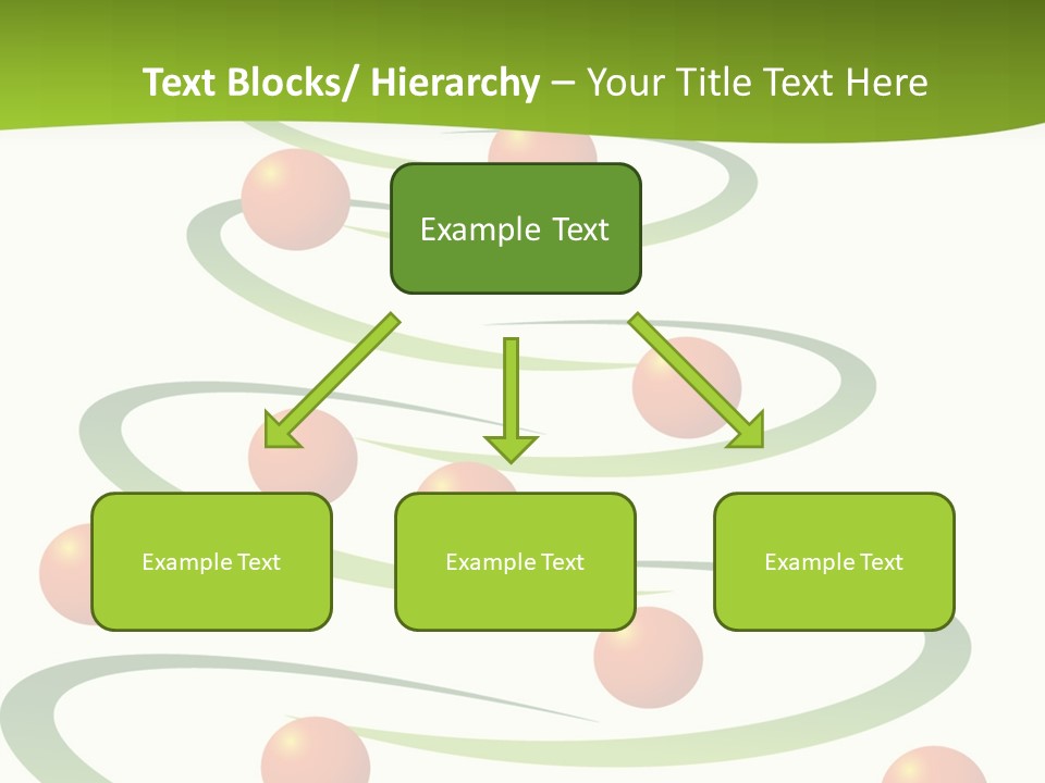 A Green Christmas Tree With Red Balls On It PowerPoint Template