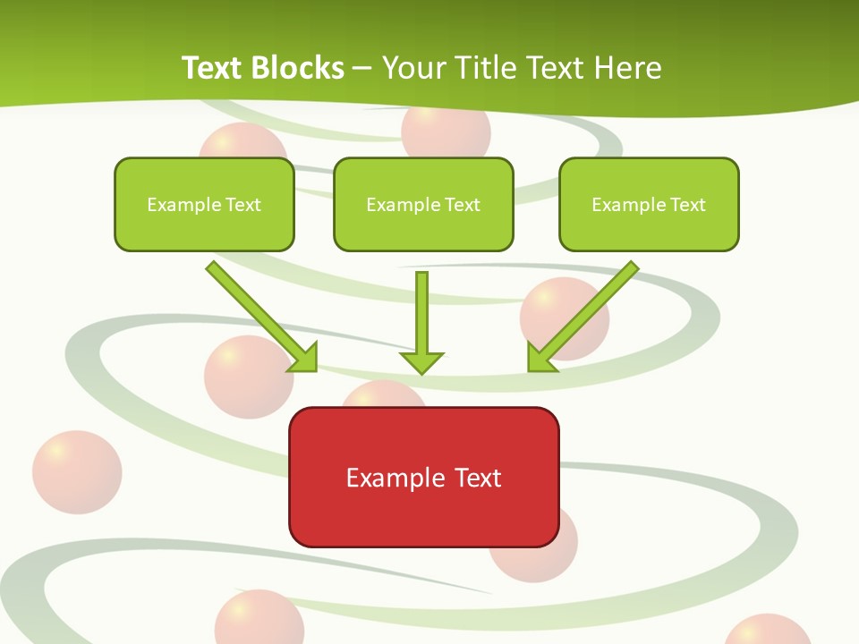 A Green Christmas Tree With Red Balls On It PowerPoint Template