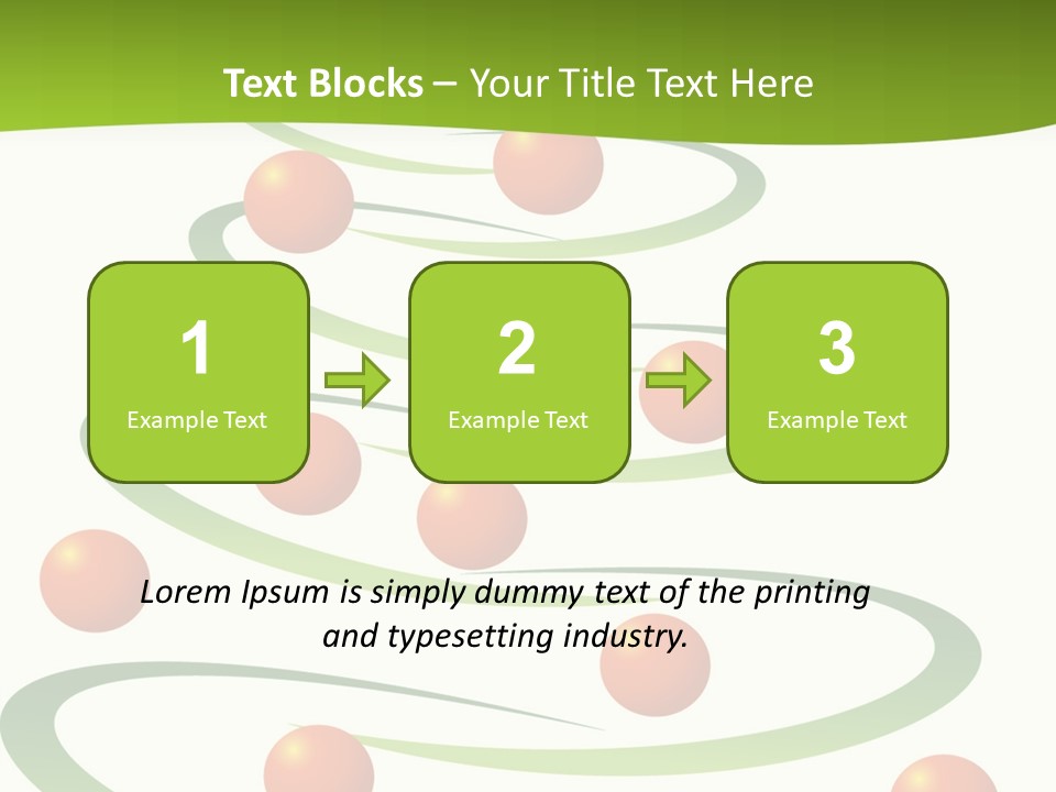 A Green Christmas Tree With Red Balls On It PowerPoint Template
