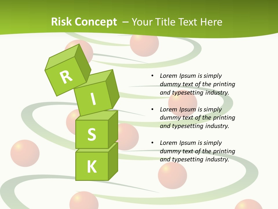 A Green Christmas Tree With Red Balls On It PowerPoint Template