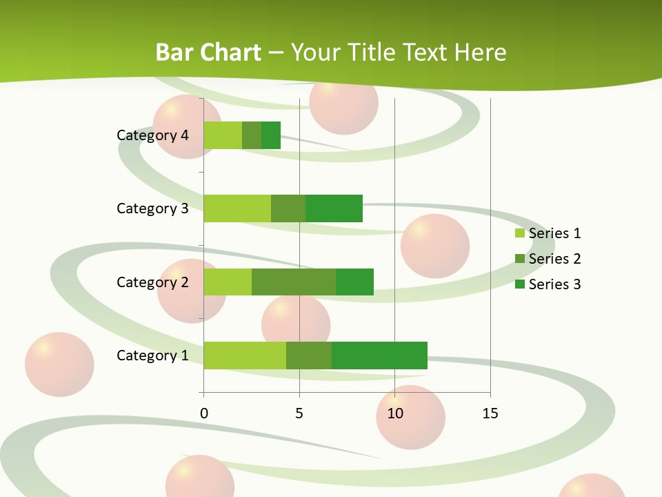 A Green Christmas Tree With Red Balls On It PowerPoint Template