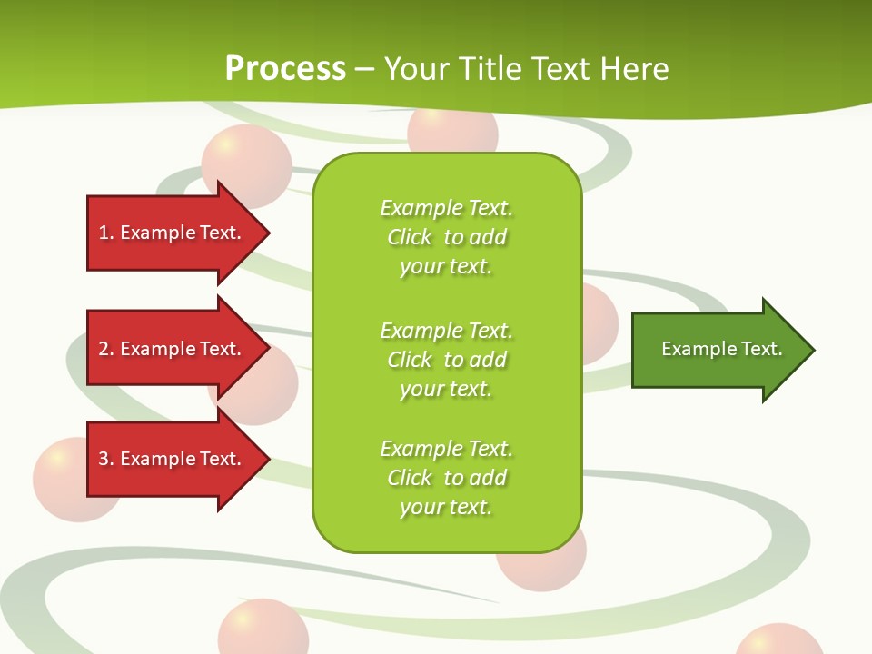 A Green Christmas Tree With Red Balls On It PowerPoint Template