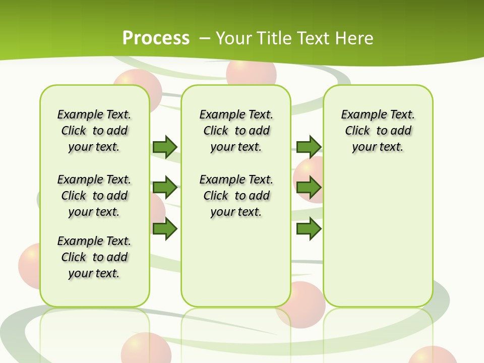 A Green Christmas Tree With Red Balls On It PowerPoint Template