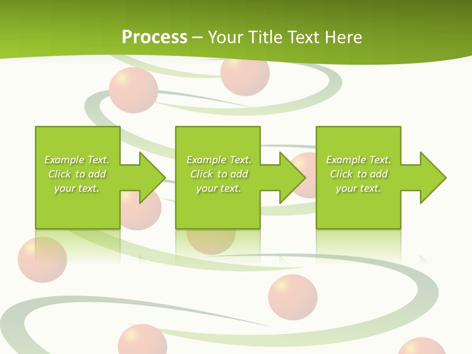 A Green Christmas Tree With Red Balls On It PowerPoint Template