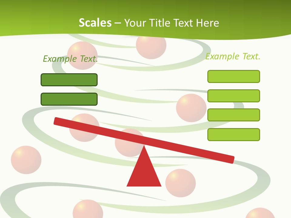 A Green Christmas Tree With Red Balls On It PowerPoint Template