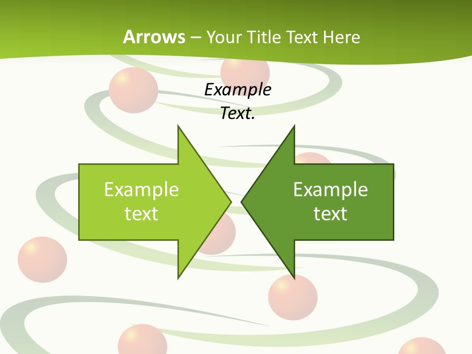 A Green Christmas Tree With Red Balls On It PowerPoint Template