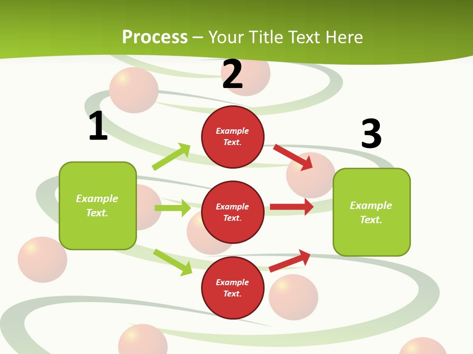 A Green Christmas Tree With Red Balls On It PowerPoint Template