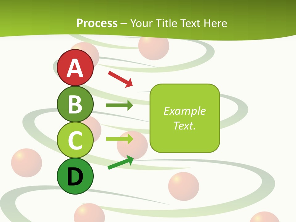 A Green Christmas Tree With Red Balls On It PowerPoint Template