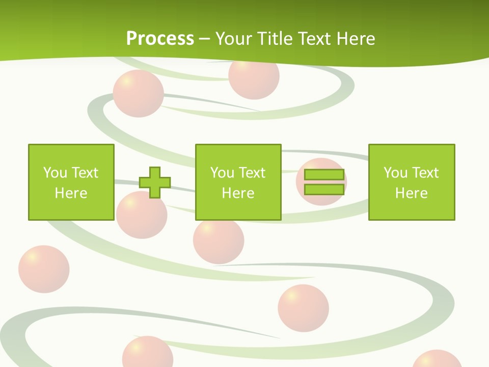 A Green Christmas Tree With Red Balls On It PowerPoint Template