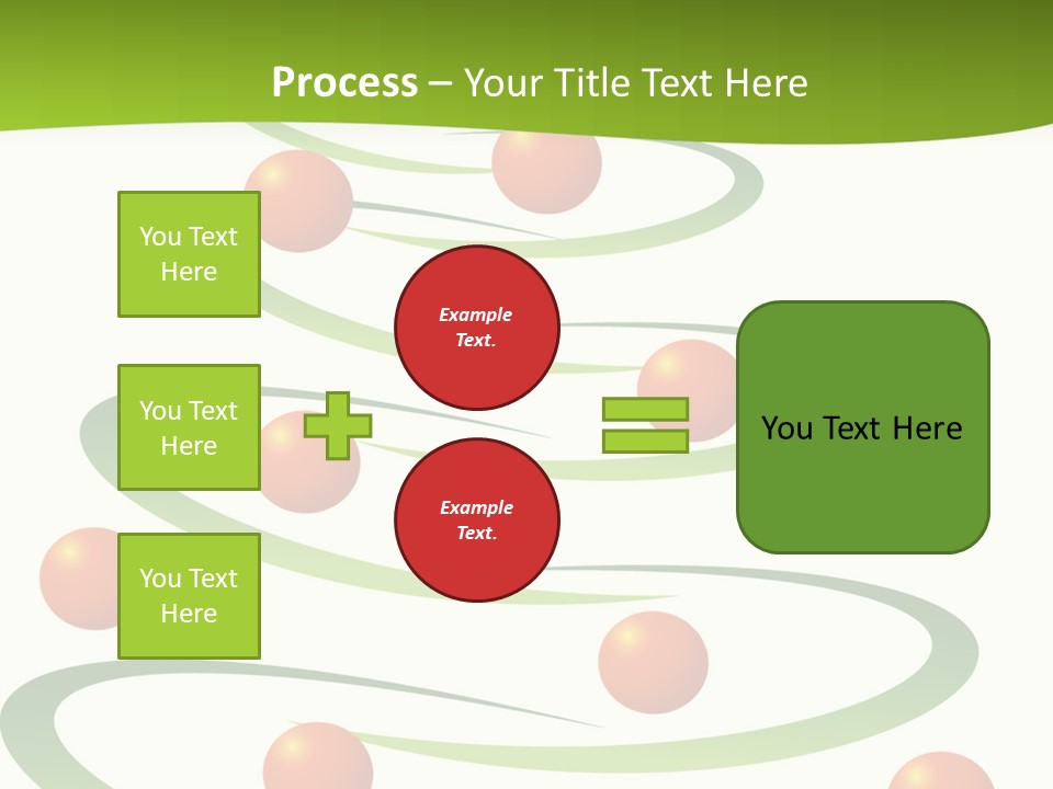 A Green Christmas Tree With Red Balls On It PowerPoint Template