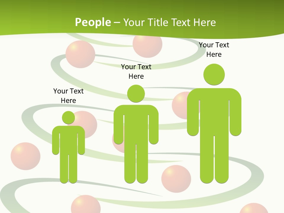 A Green Christmas Tree With Red Balls On It PowerPoint Template