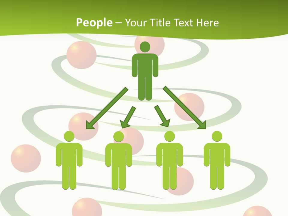 A Green Christmas Tree With Red Balls On It PowerPoint Template