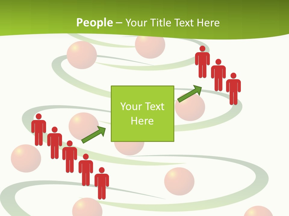 A Green Christmas Tree With Red Balls On It PowerPoint Template