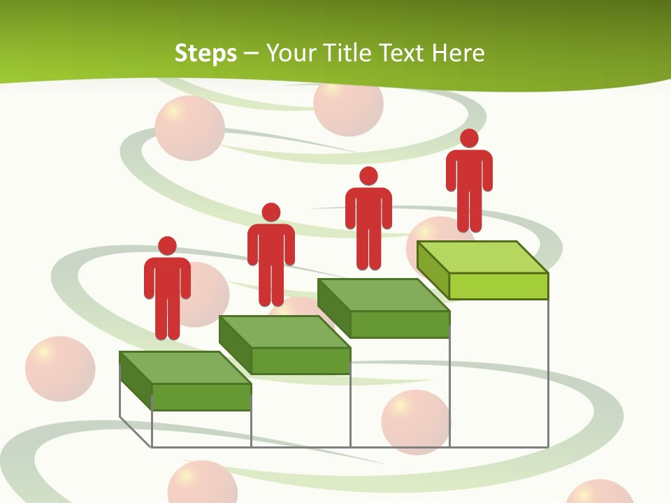 A Green Christmas Tree With Red Balls On It PowerPoint Template