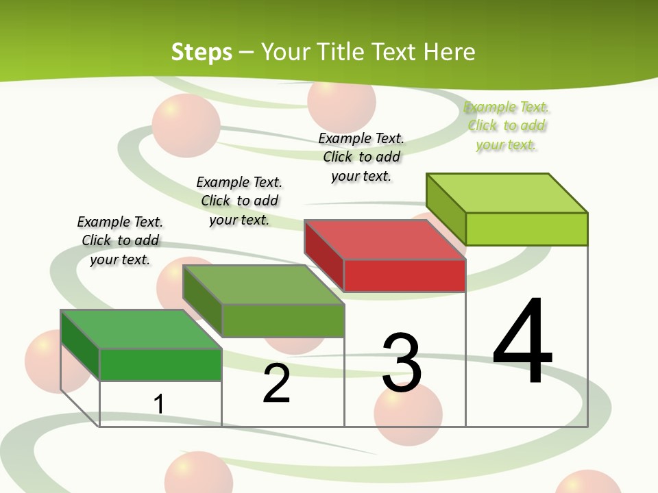 A Green Christmas Tree With Red Balls On It PowerPoint Template