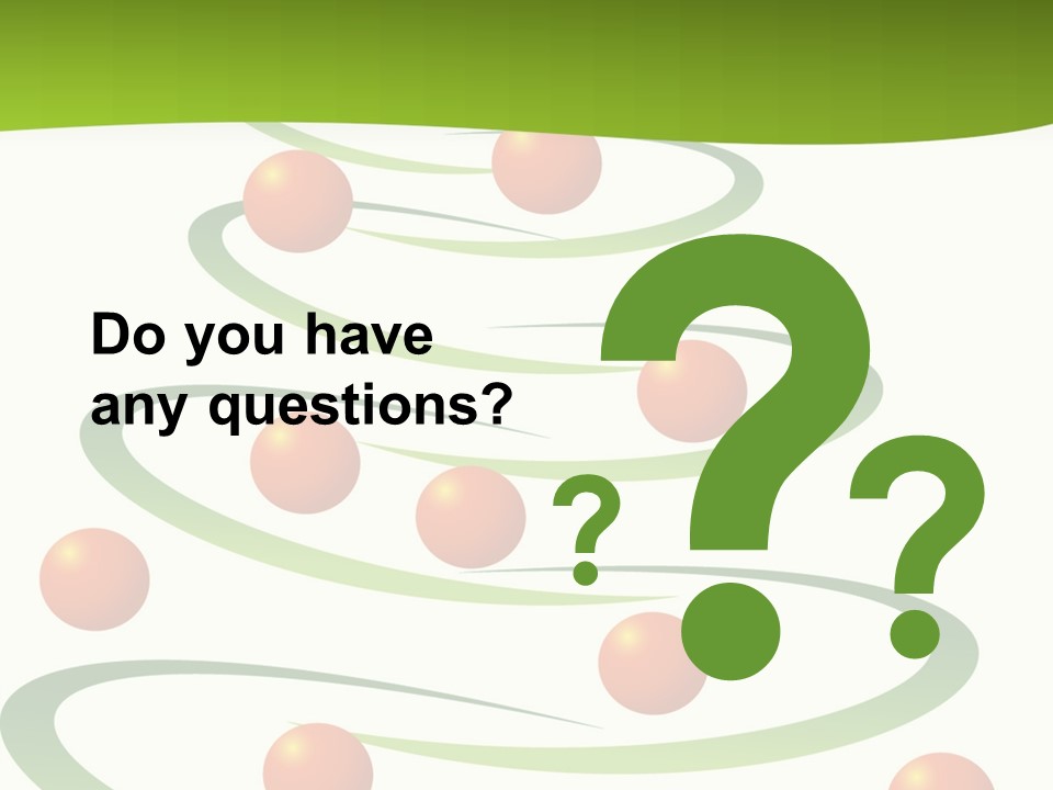 A Green Christmas Tree With Red Balls On It PowerPoint Template