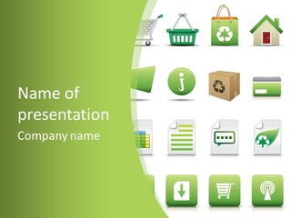 Doc Online Shopping Box PowerPoint Template