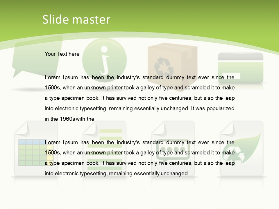 Doc Online Shopping Box PowerPoint Template