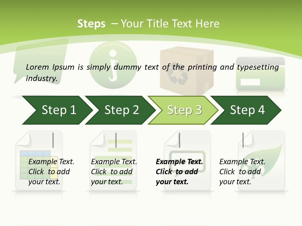 Doc Online Shopping Box PowerPoint Template