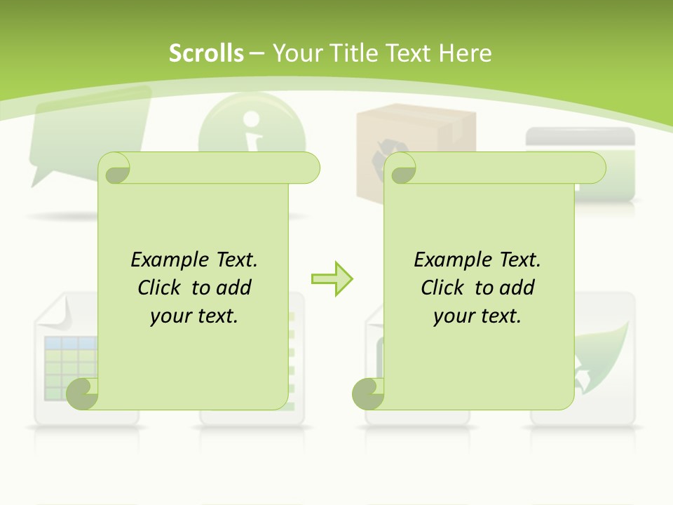 Doc Online Shopping Box PowerPoint Template