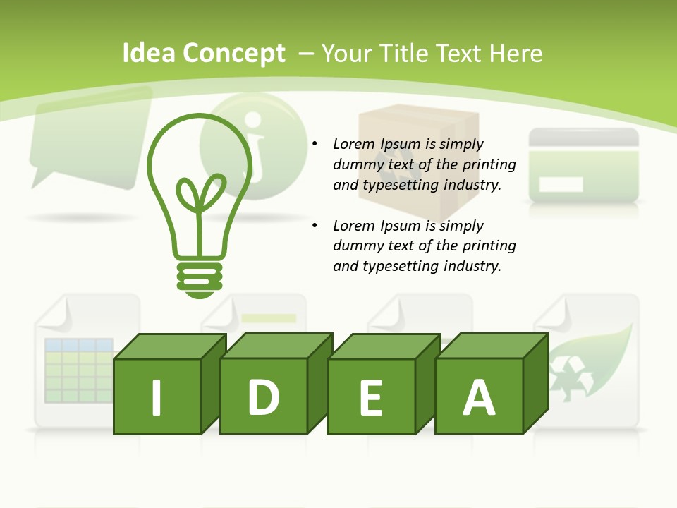 Doc Online Shopping Box PowerPoint Template