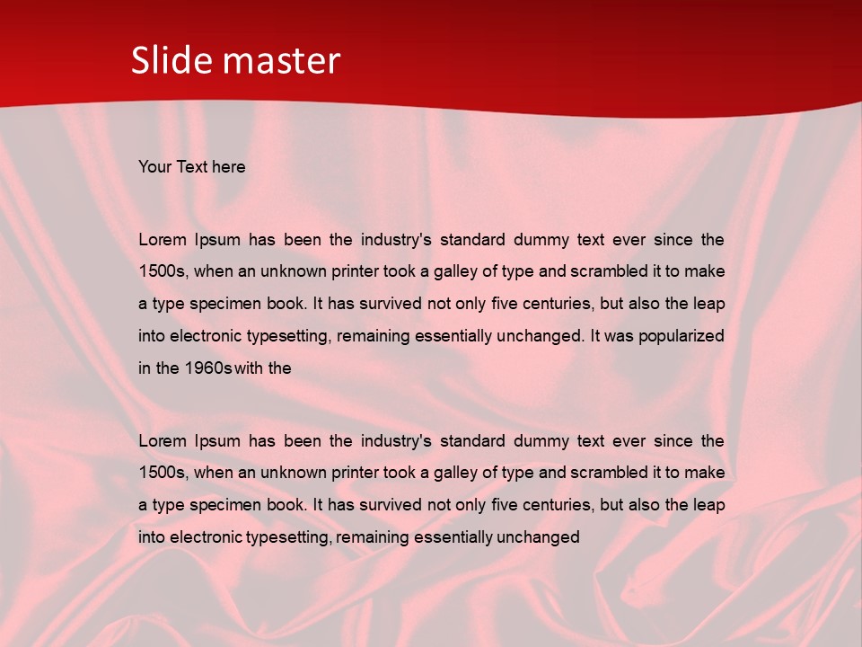 Flowing Backdrop Tender PowerPoint Template