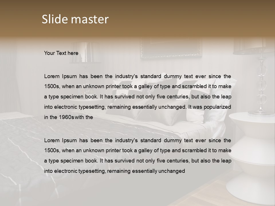 Furnishings Decor House PowerPoint Template