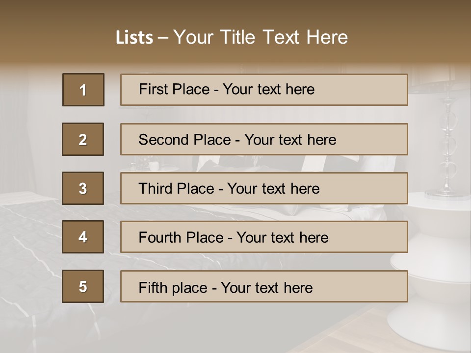 Furnishings Decor House PowerPoint Template