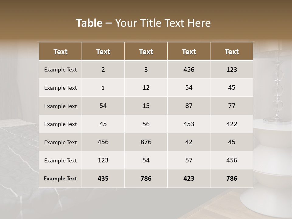 Furnishings Decor House PowerPoint Template