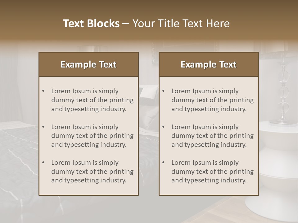 Furnishings Decor House PowerPoint Template