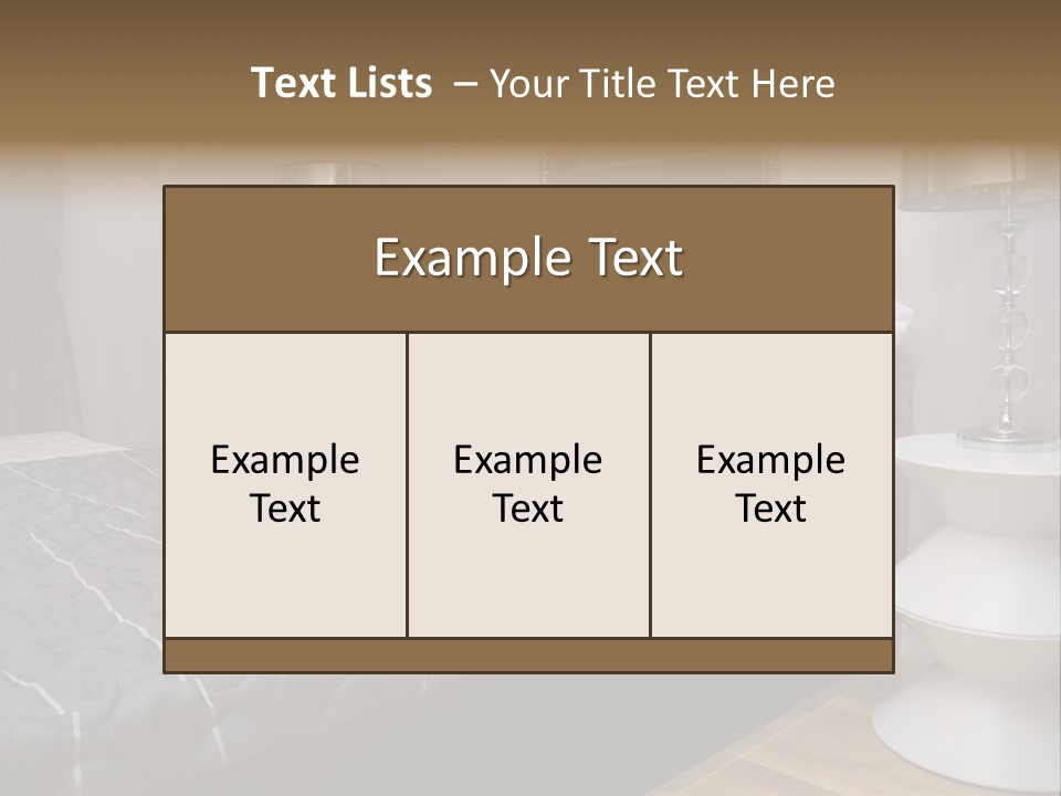 Furnishings Decor House PowerPoint Template