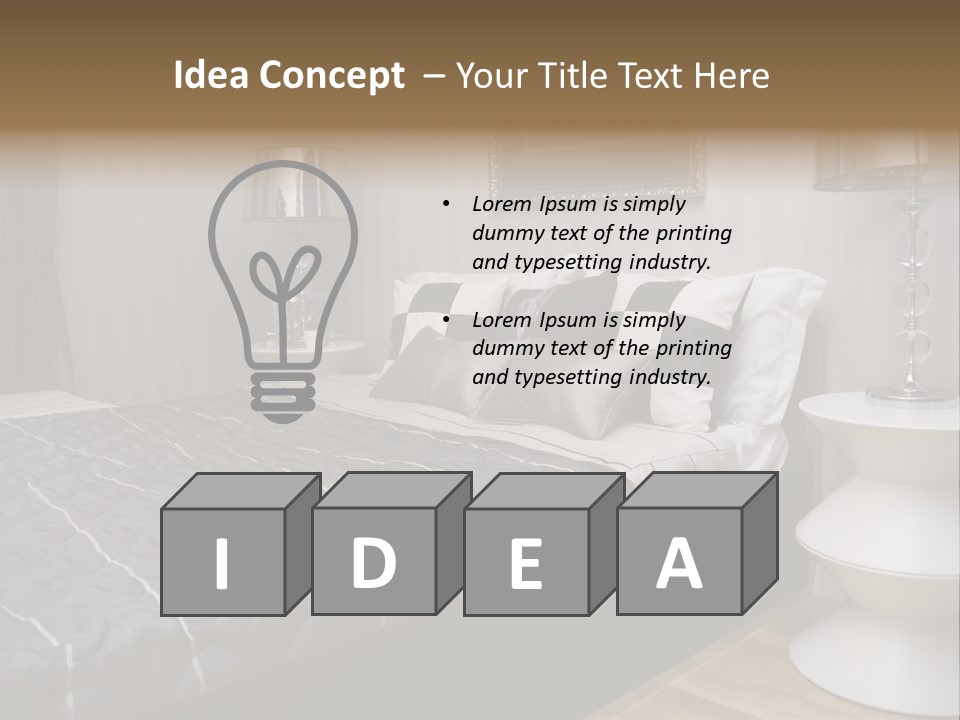 Furnishings Decor House PowerPoint Template