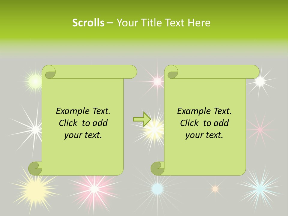 Scrapbook Bow Symbol PowerPoint Template